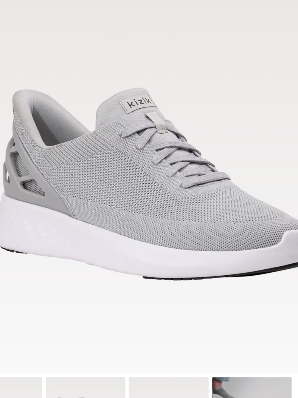 Kizik Athens Slate Gray Womens Athletic Sneaker 8.5